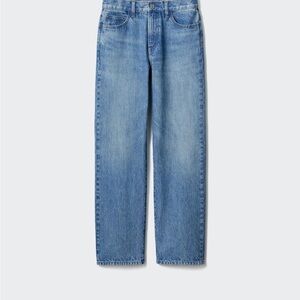 Uniqlo JW ANDERSON straight leg jeans Denim in 65 Blue shade